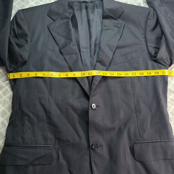 Canali Men's Virgin Wool Navy Blazer 42R - Picture 10 of 15